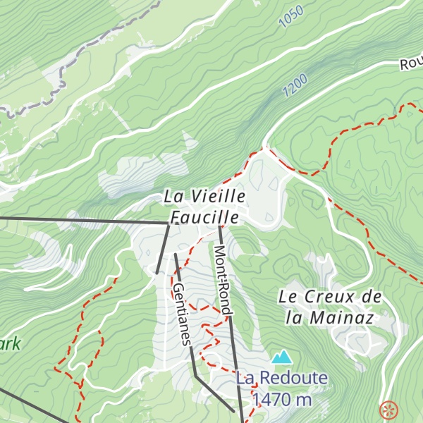 Map of Le Slalom