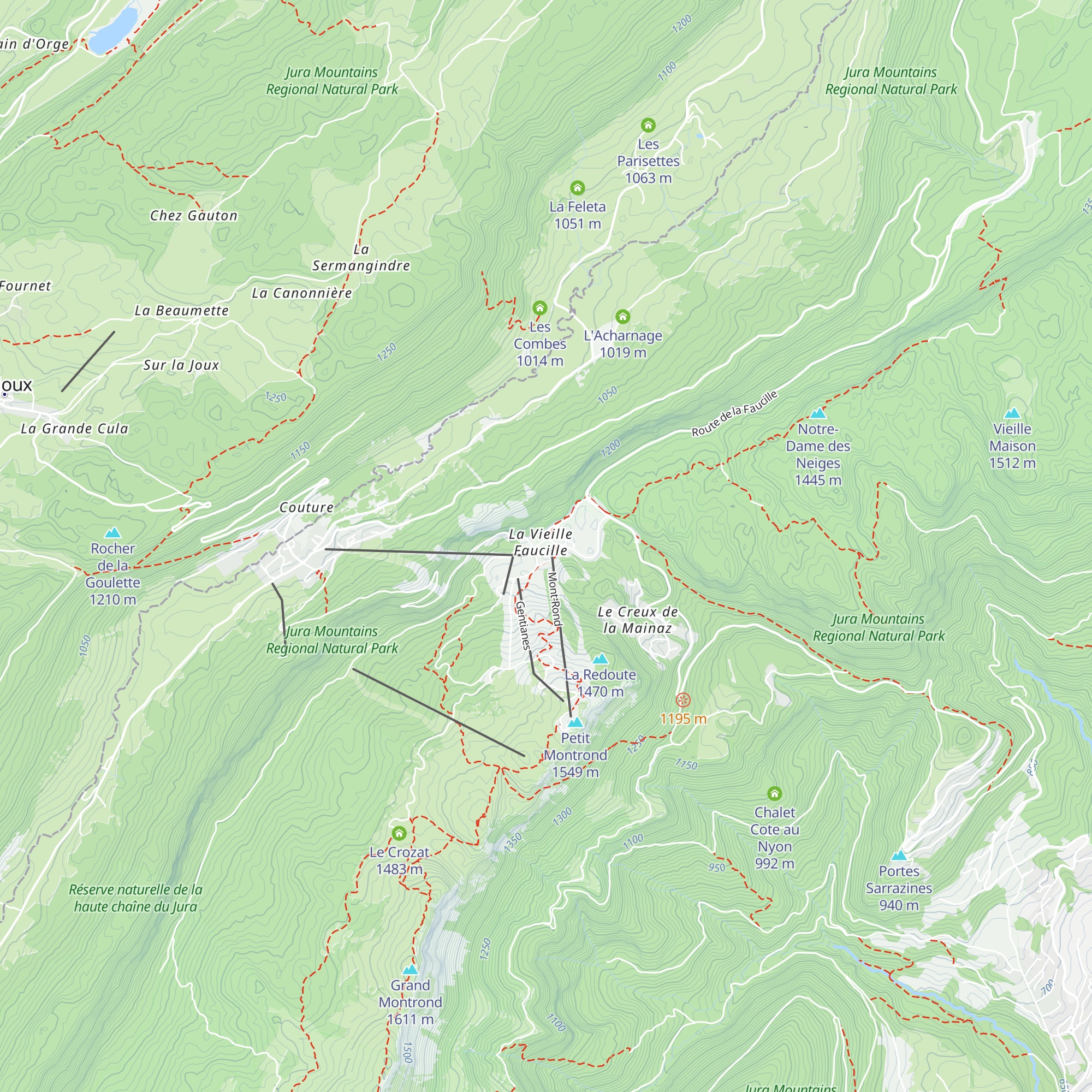 Le Slalom map