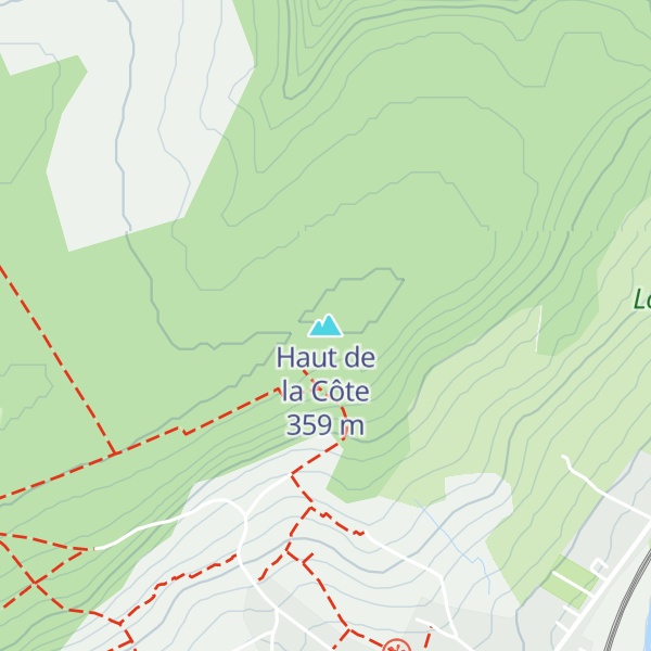 Map of Haut de la Côte