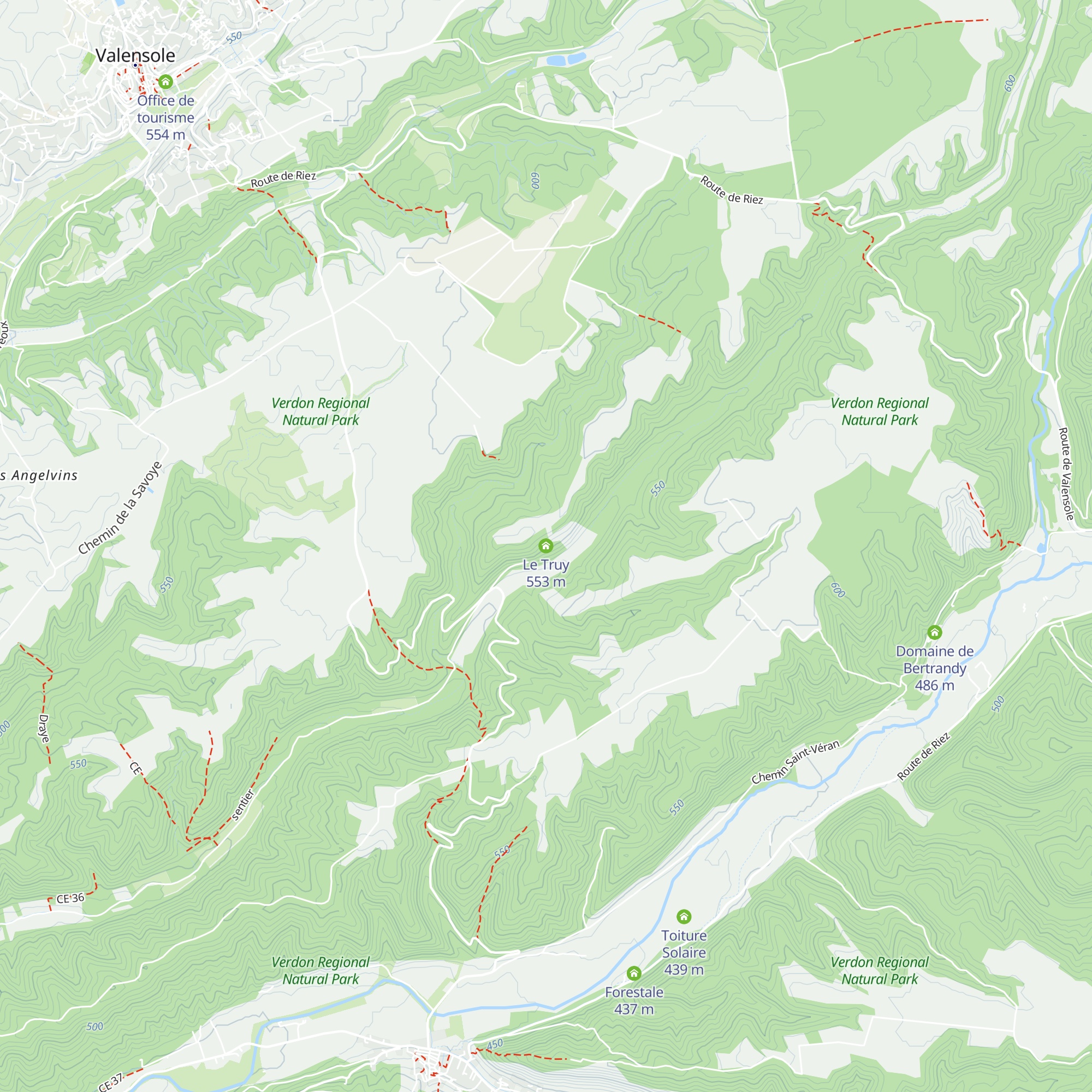 Le Truy map