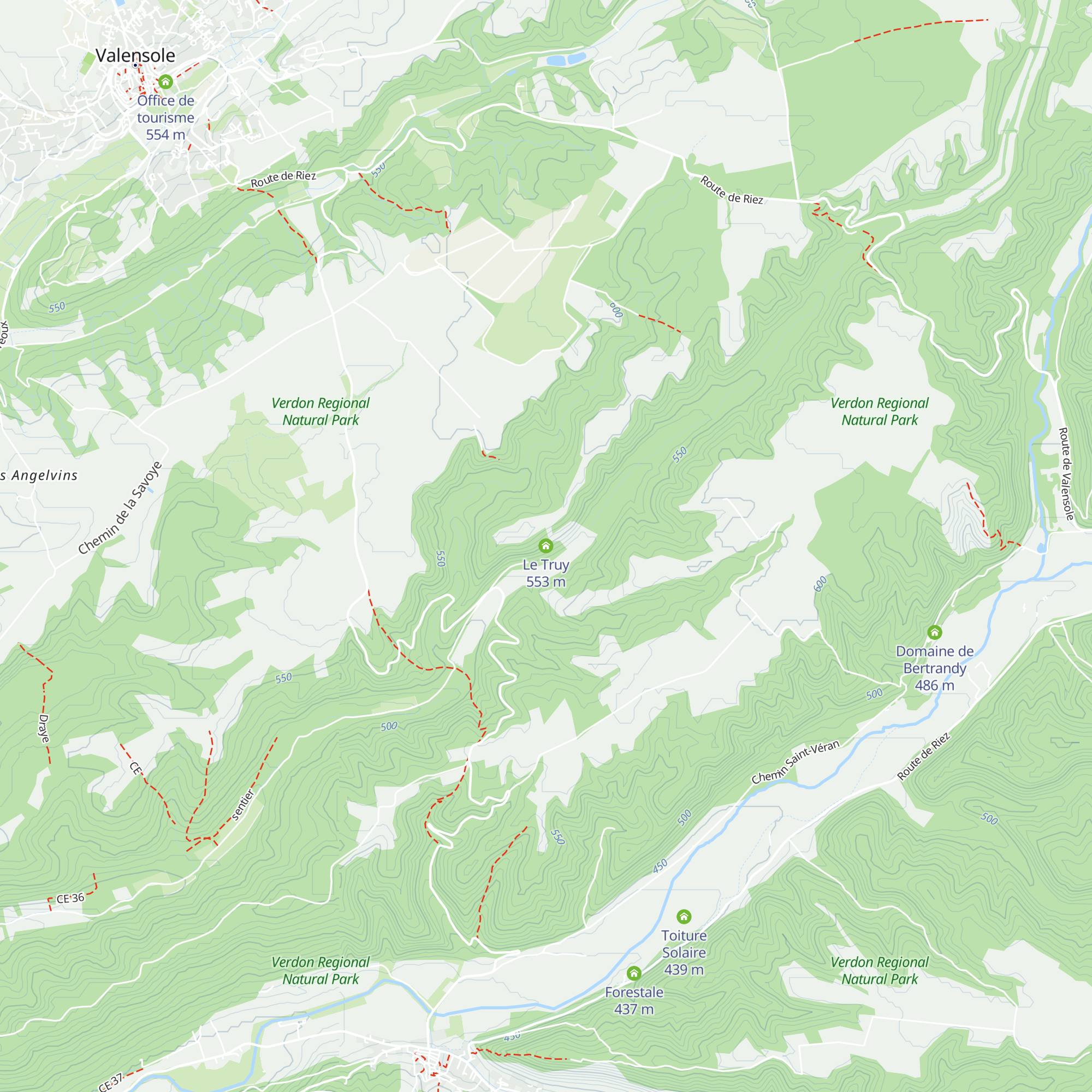 Le Truy map