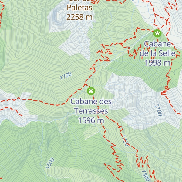 Map of Cabane des Terrasses
