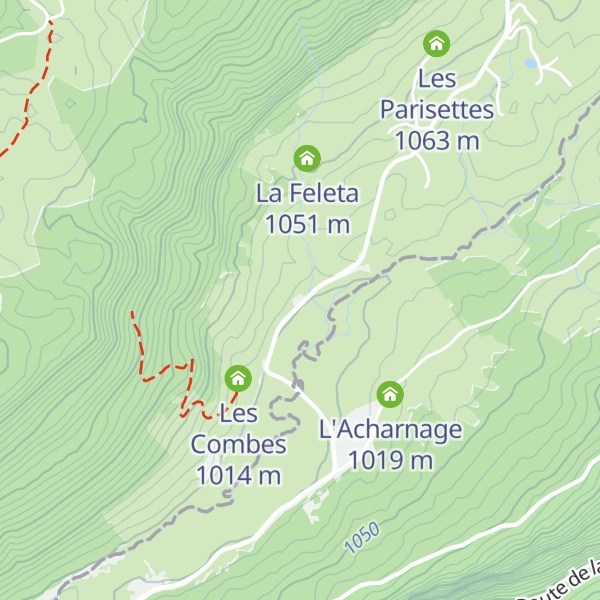 Map of La Filiaude