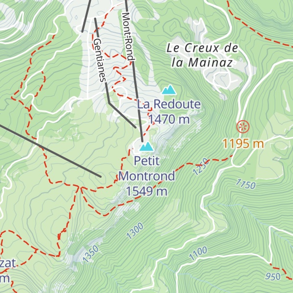 Map of Petit Montrond
