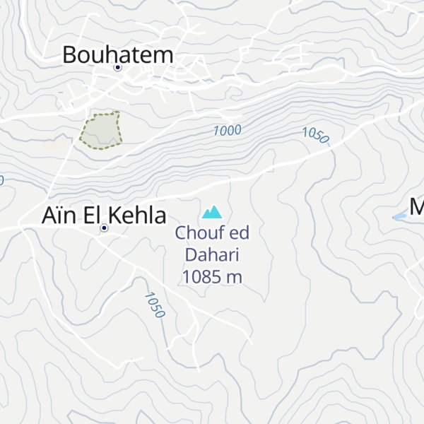 Map of Chouf ed Dahari