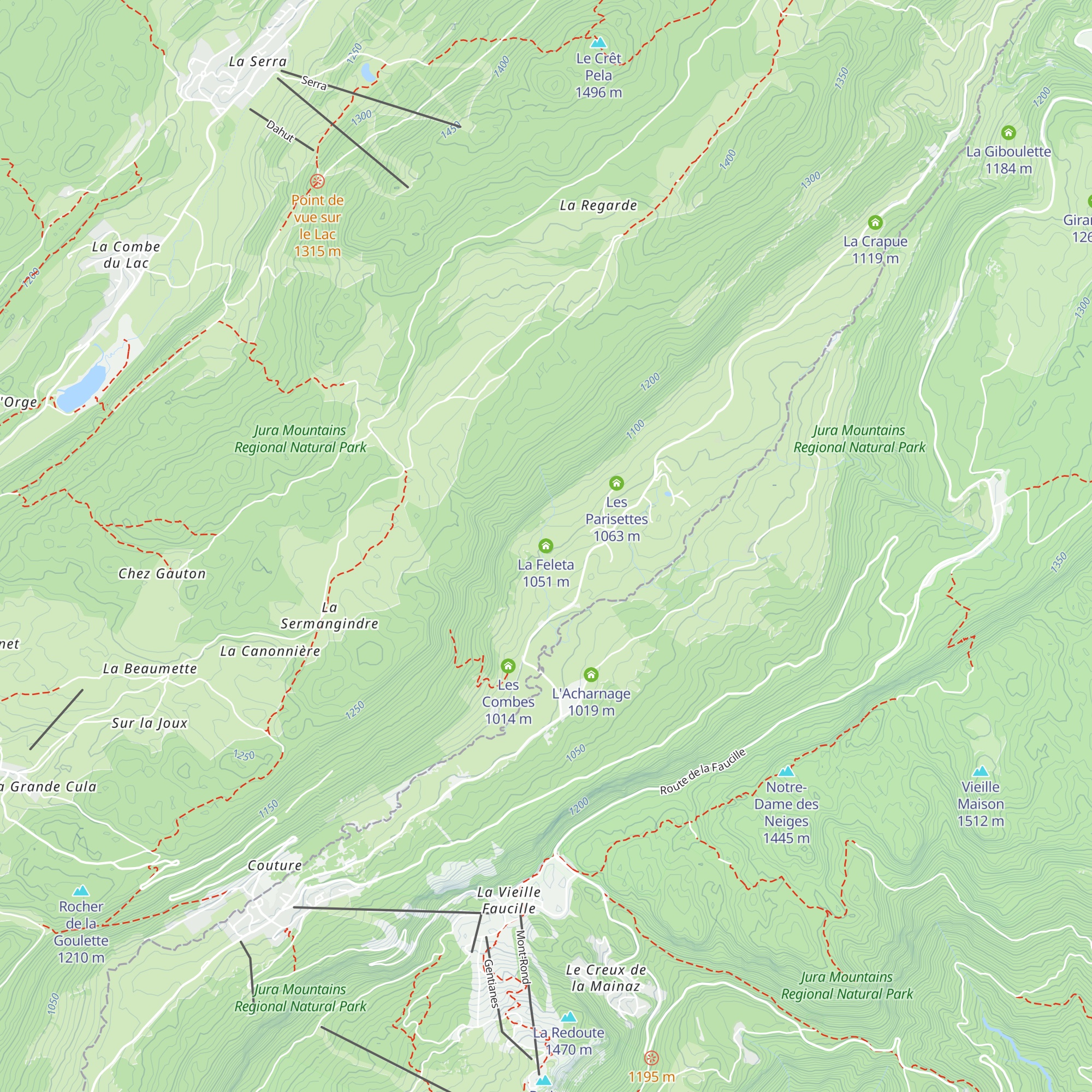 La Feleta map