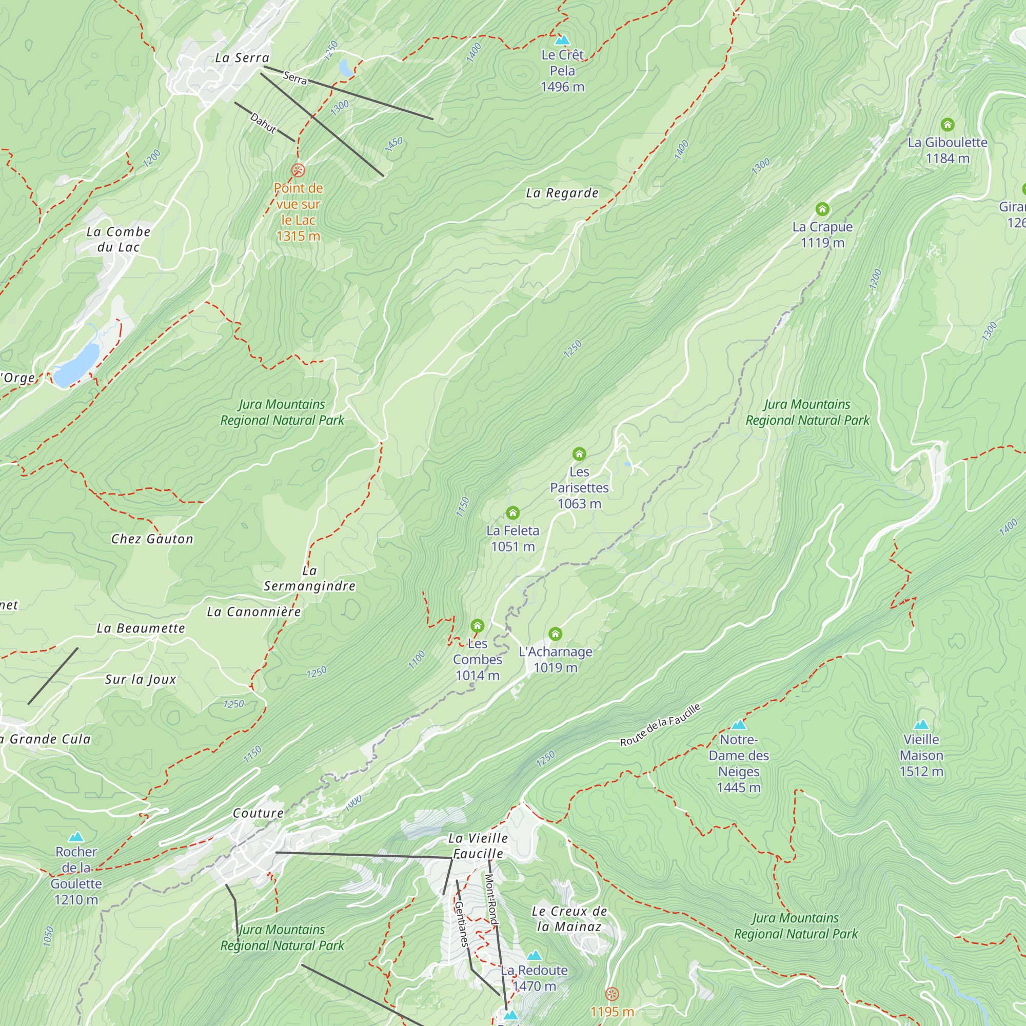La Feleta map