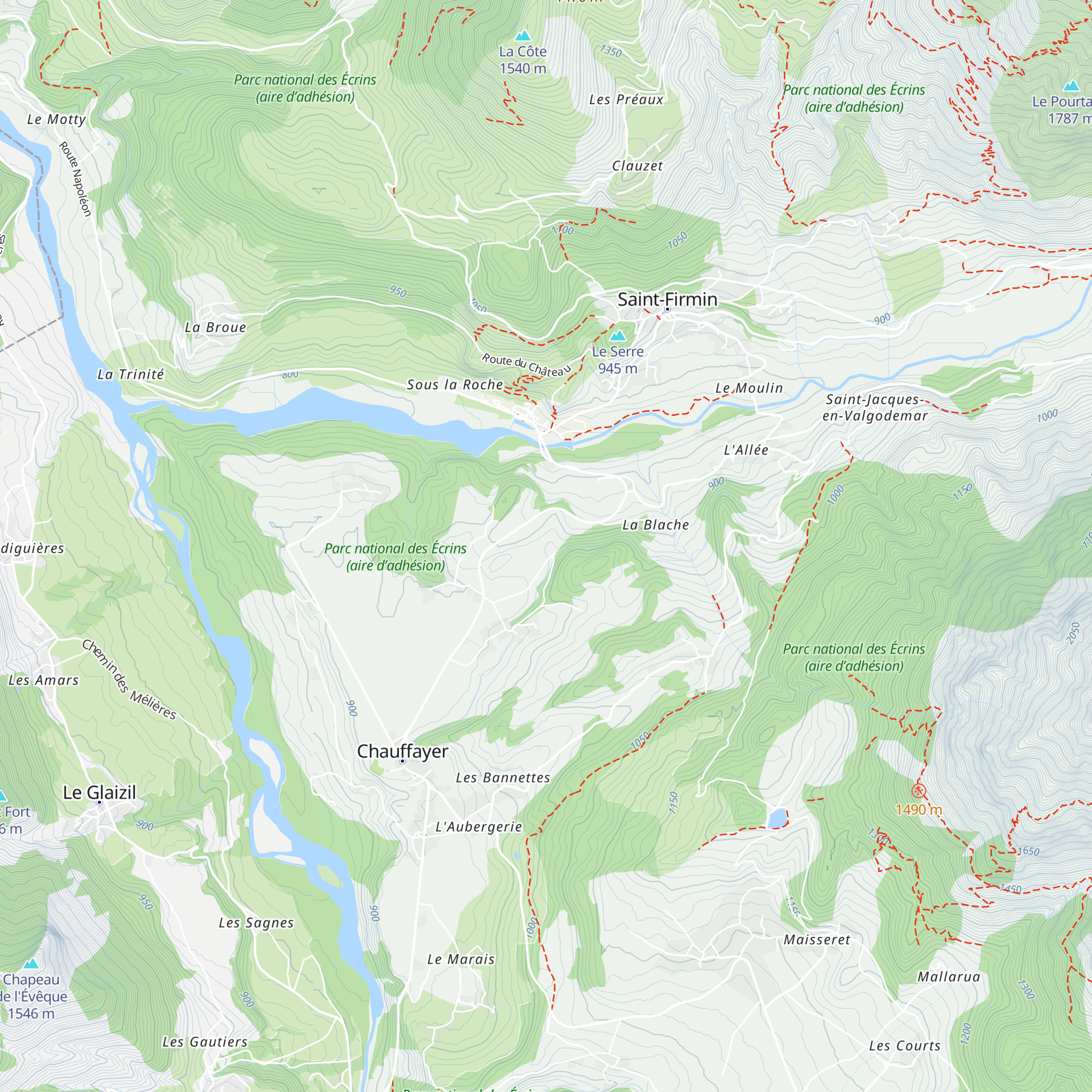 Hôtel Château des Herbeys map