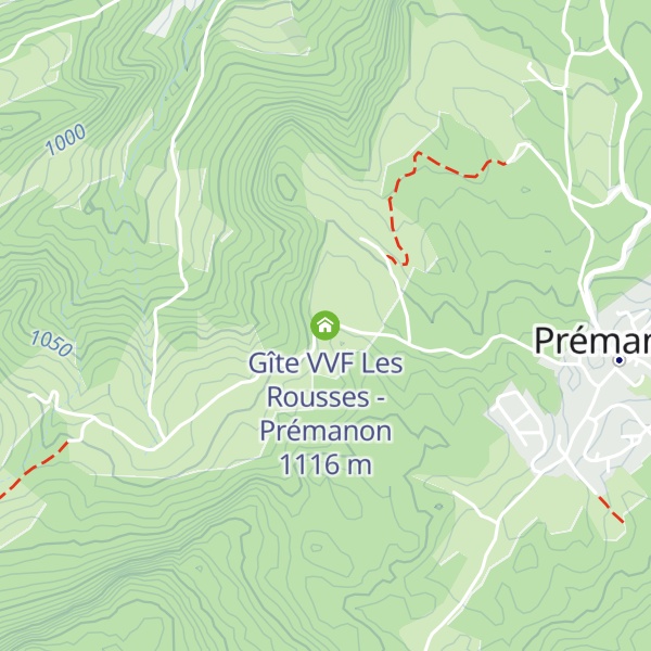 Map of Gîte VVF Les Rousses - Prémanon