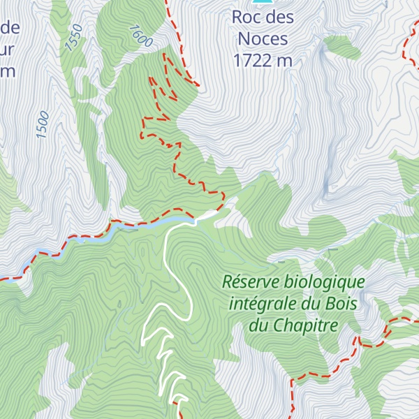 Map of Gîte forestier de Chaudun