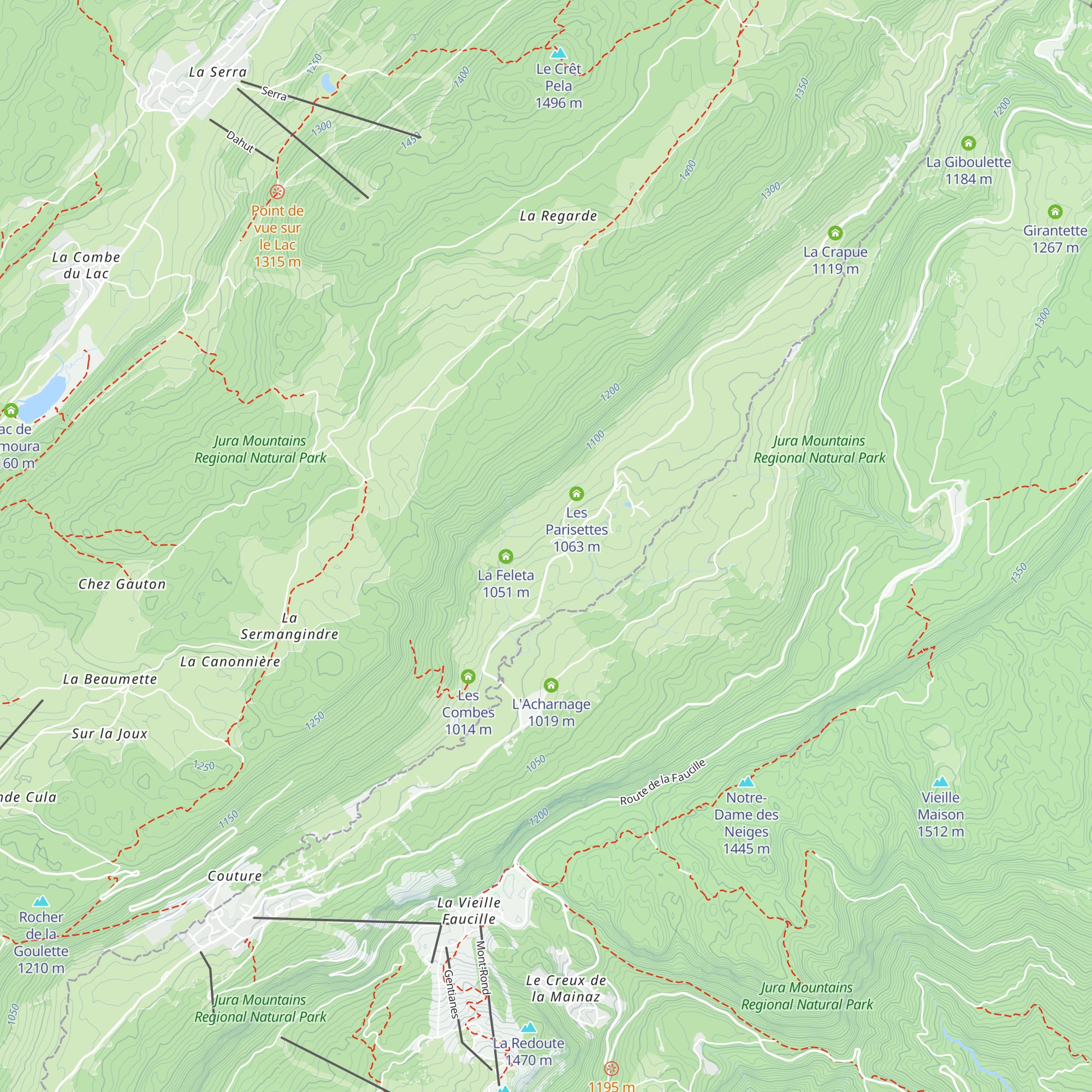 La Valfine map