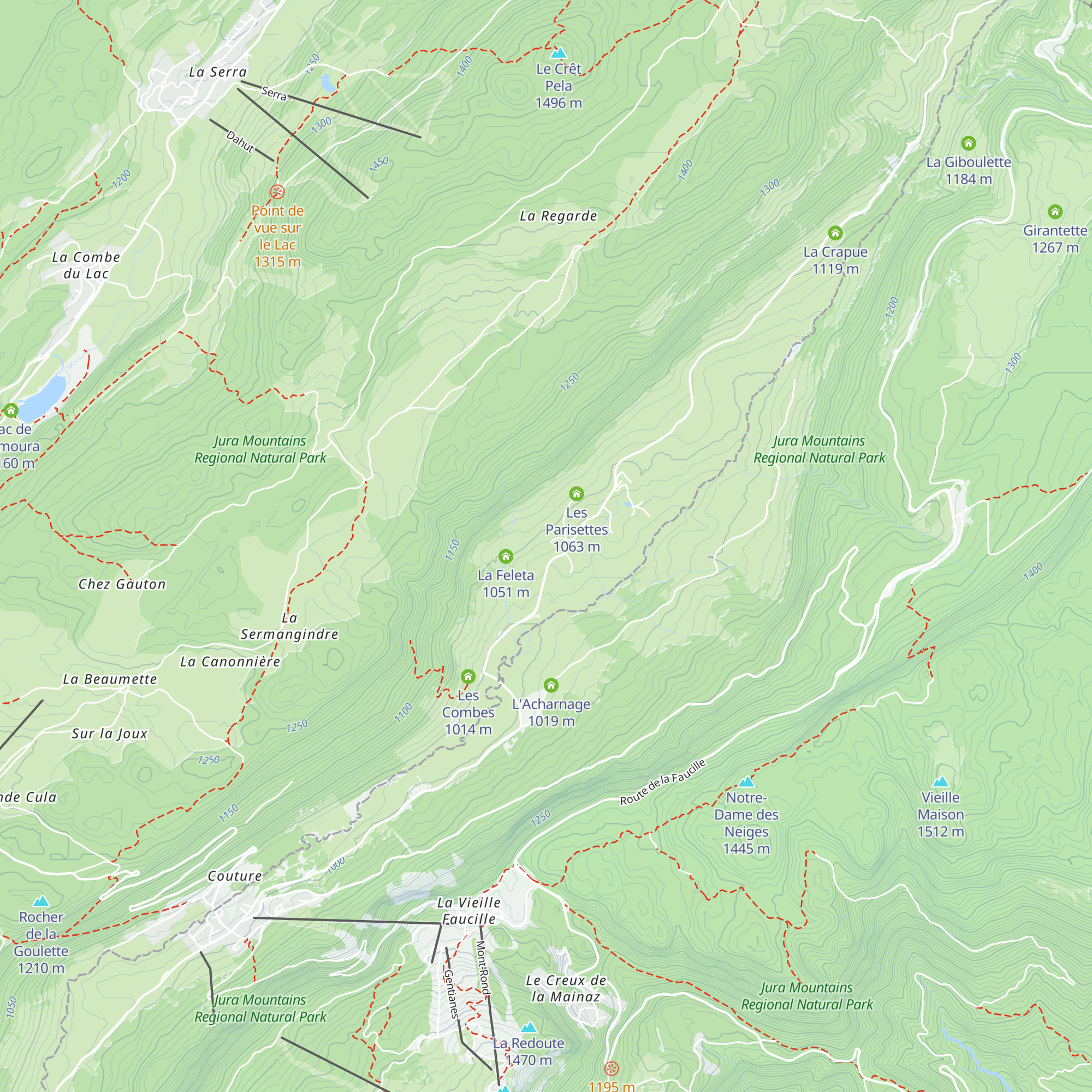 La Valfine map