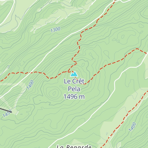 Map of Le Crêt Pela