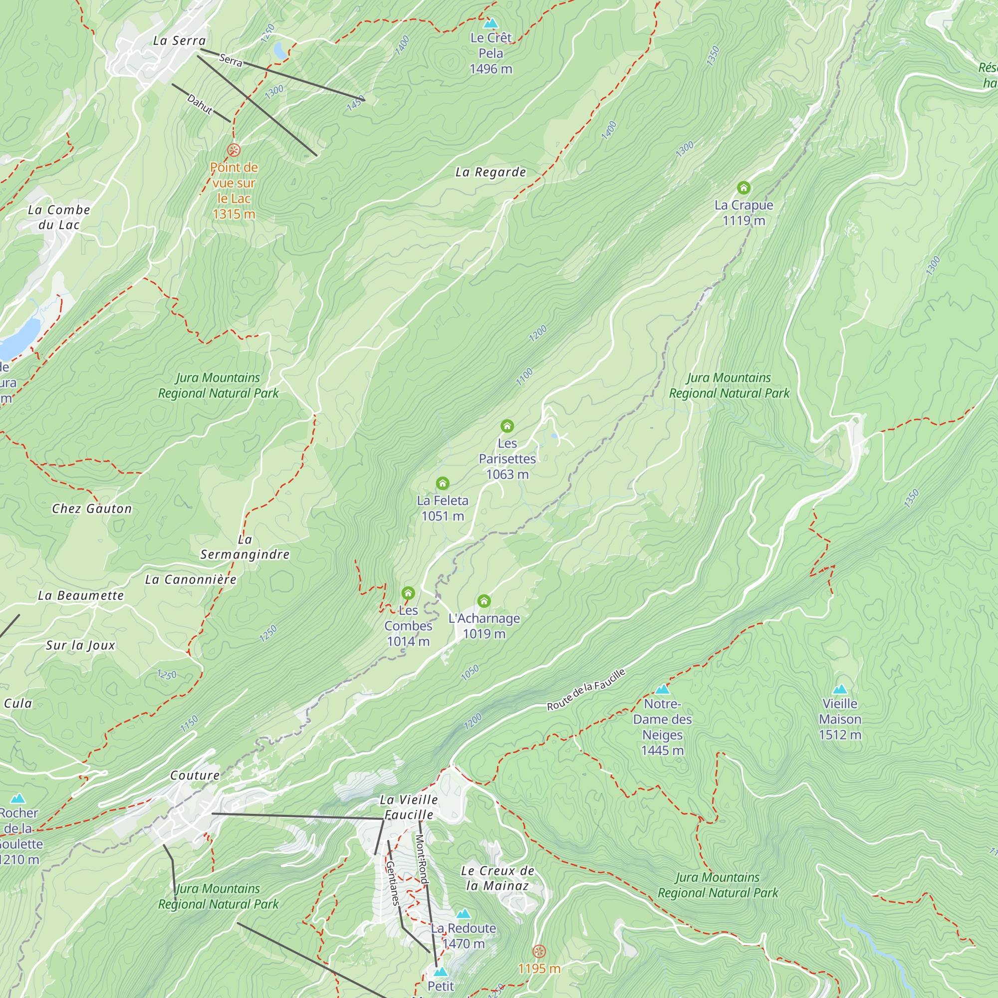 La Petite Bachaudie map