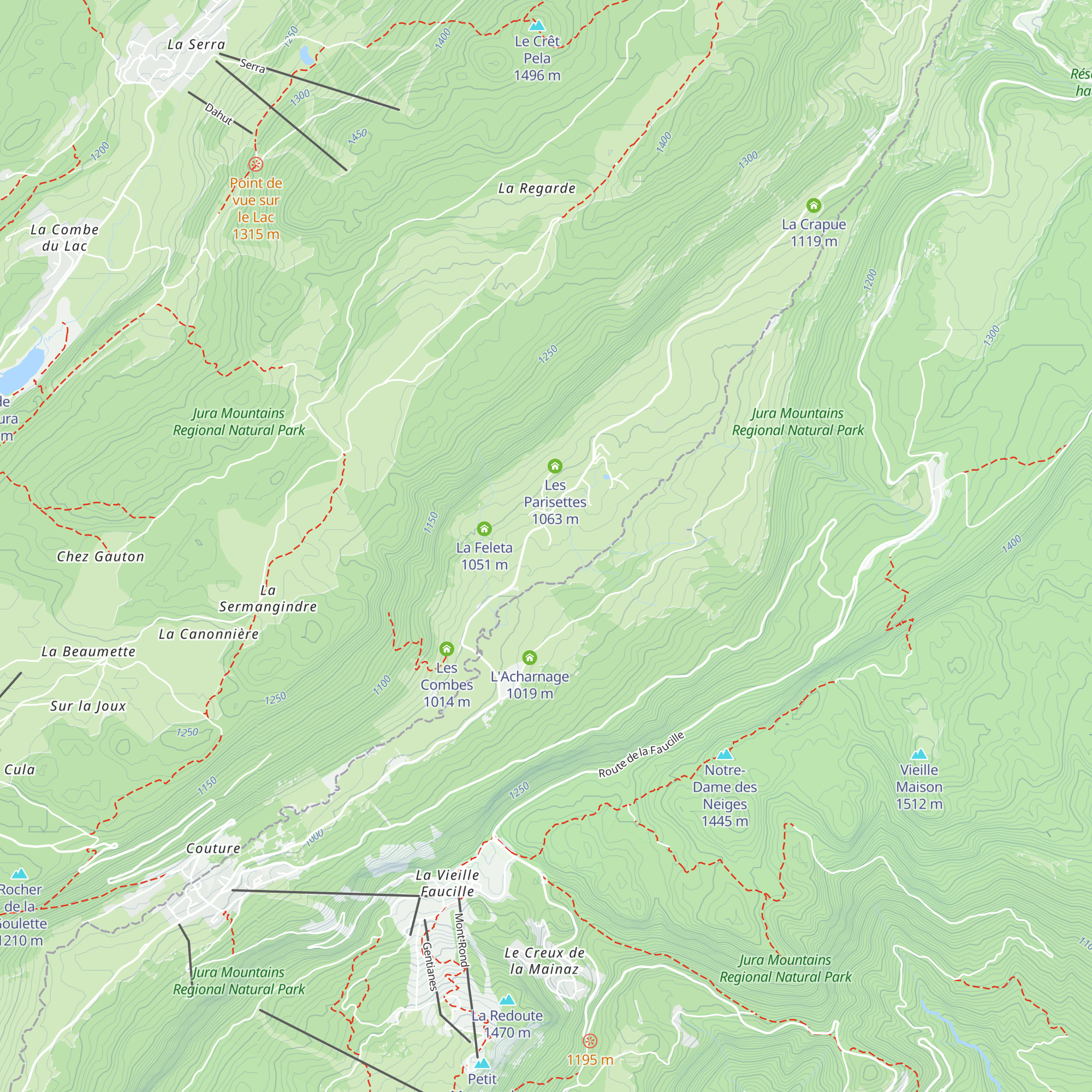 La Petite Bachaudie map