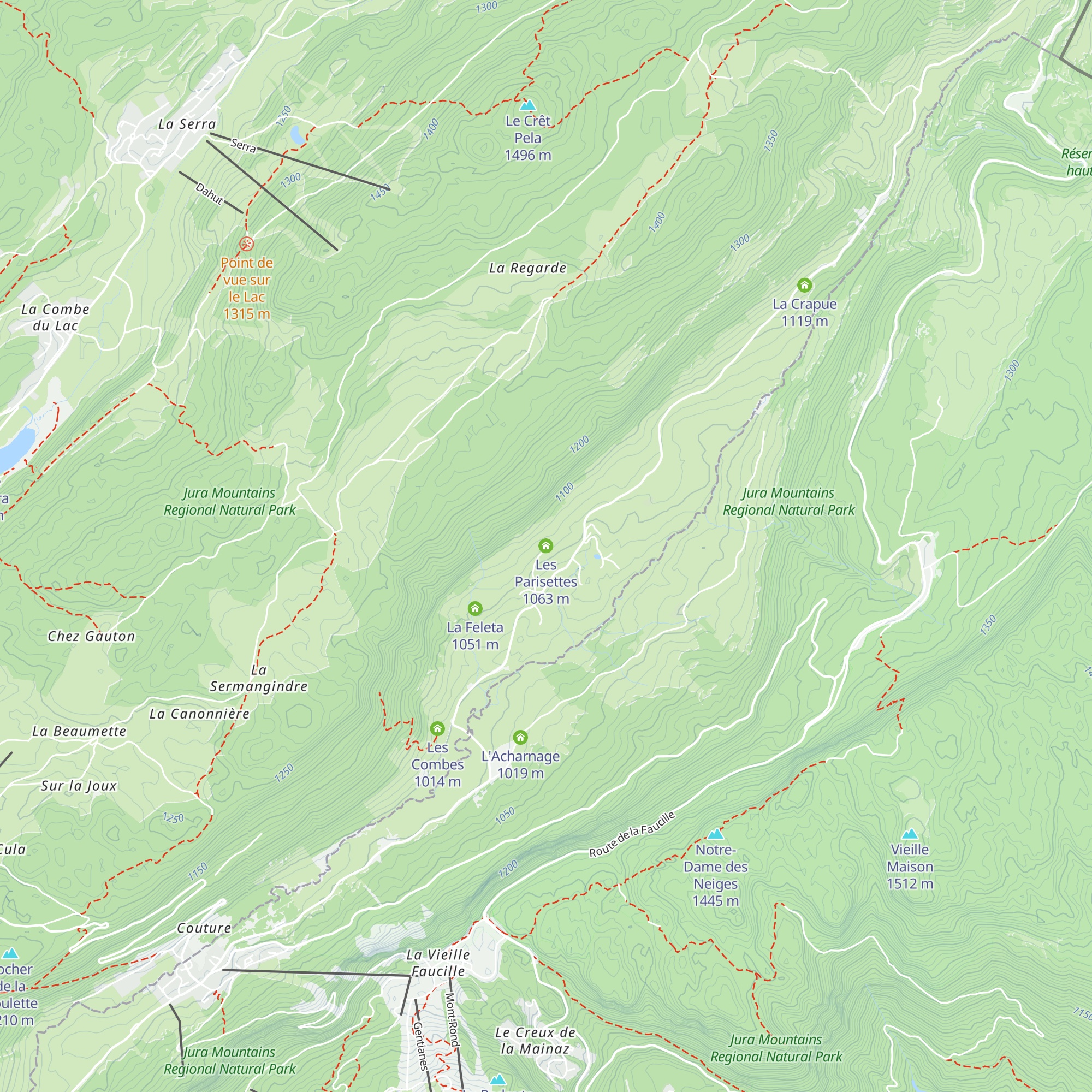 Les Parisettes map