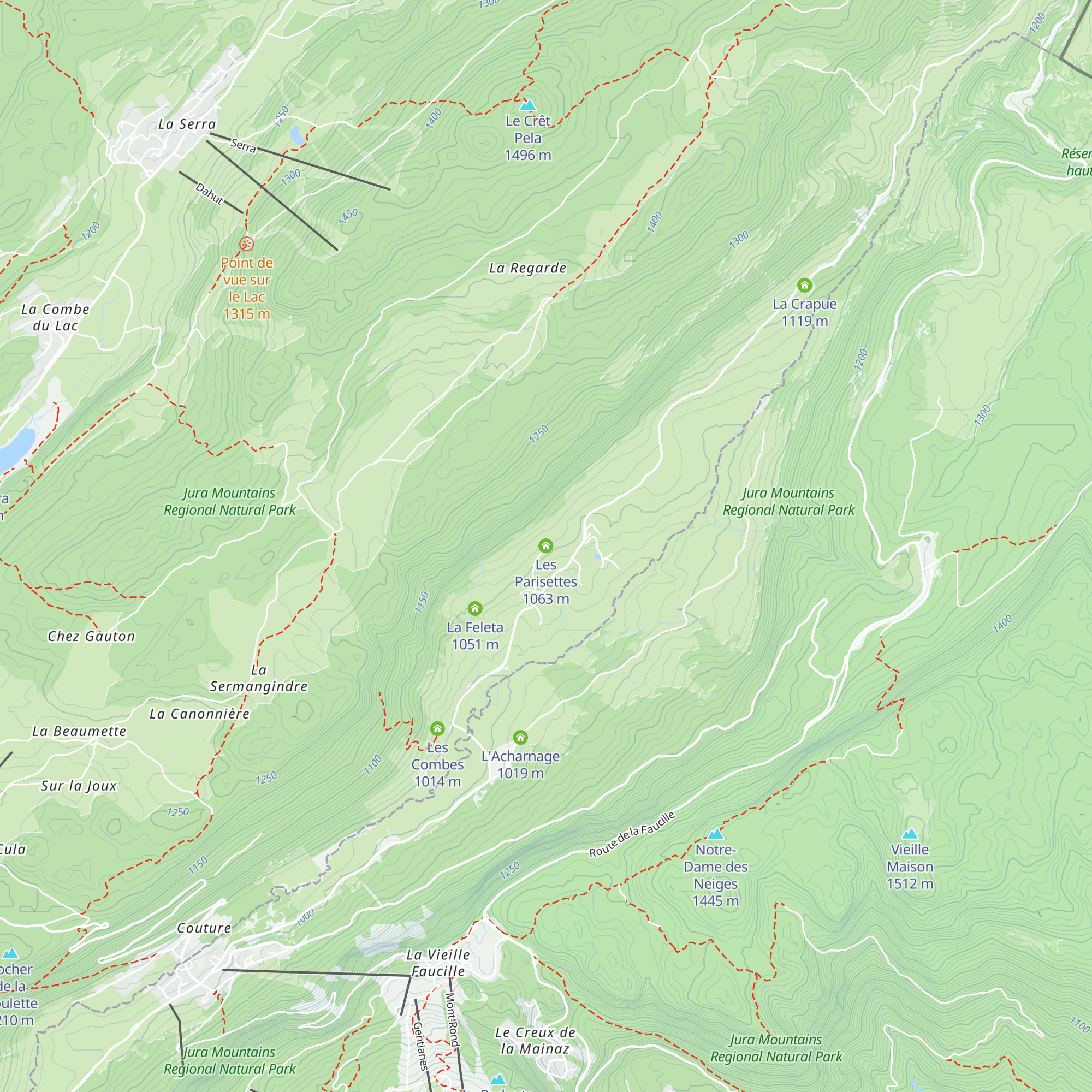 Les Parisettes map