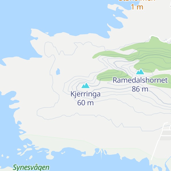 Map of Kjerringa
