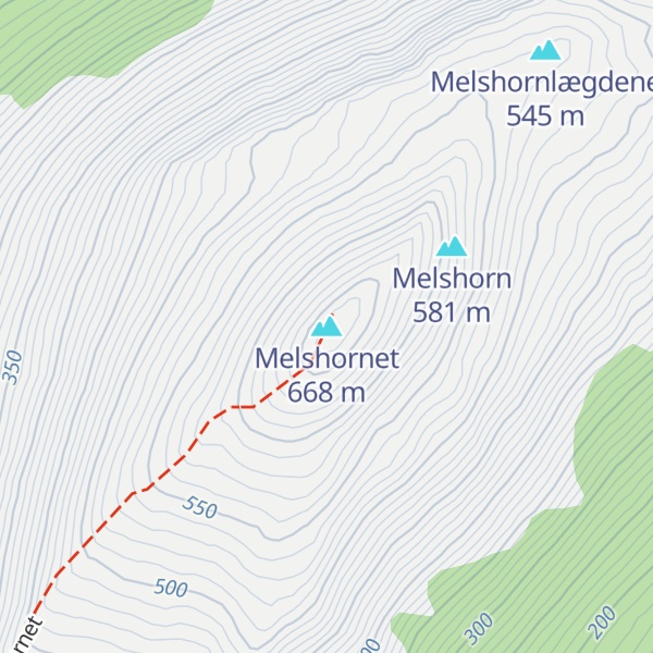 Map of Melshornet