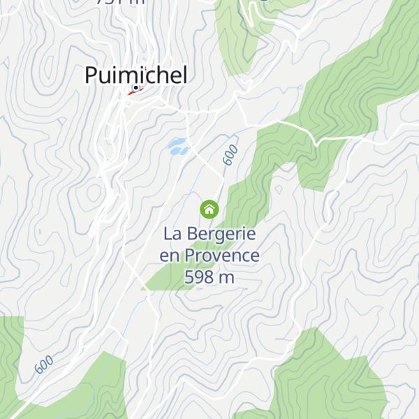 Map of La Bergerie en Provence