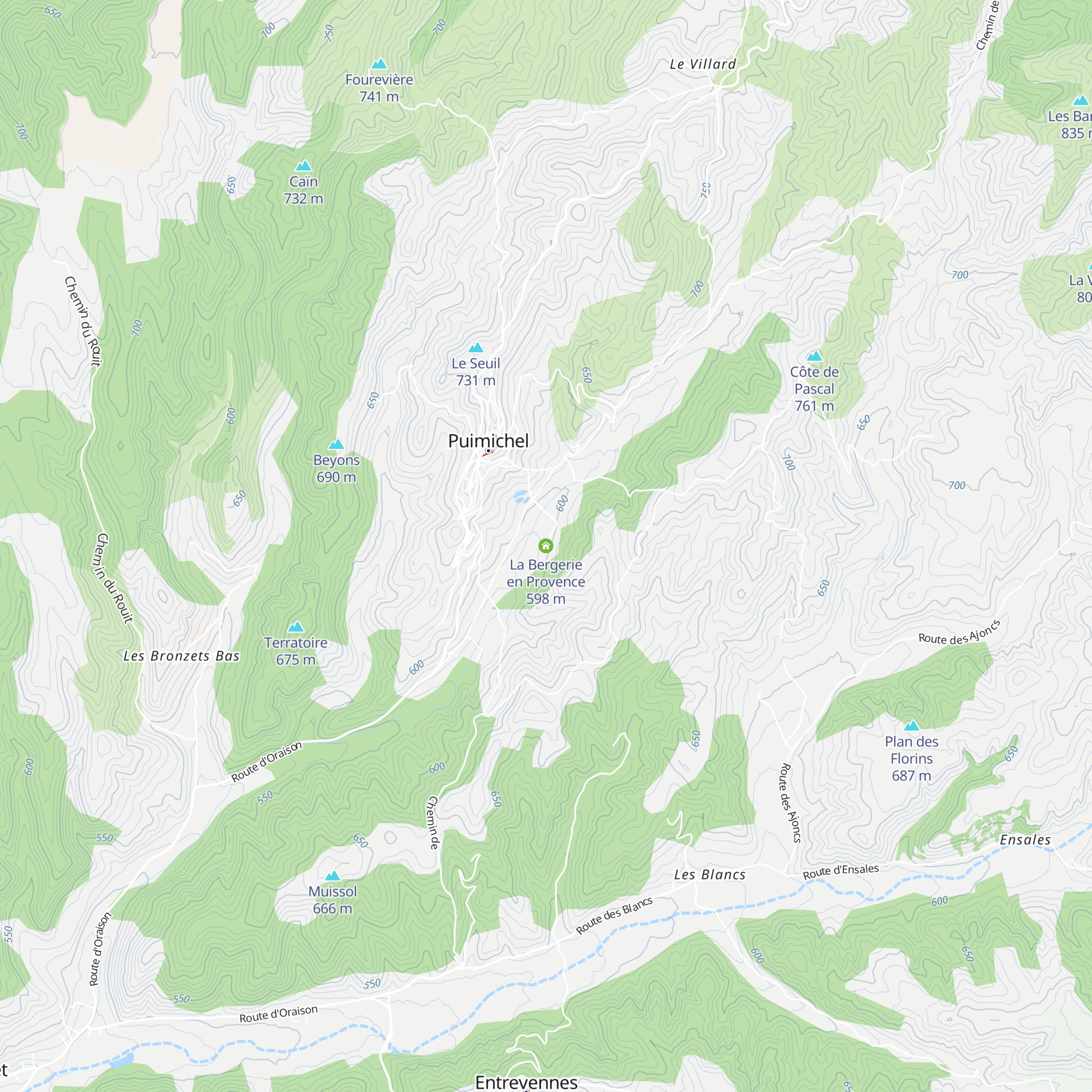 La Bergerie en Provence map