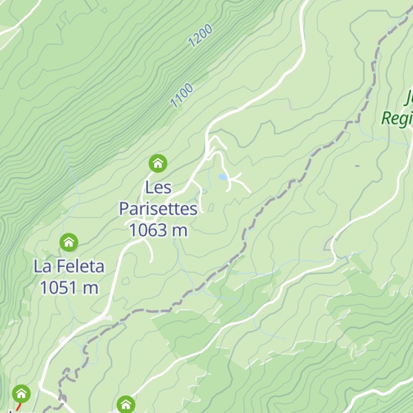 Map of Sur le Crêt