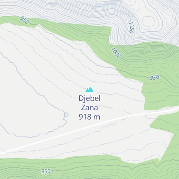 Map of Djebel Zana