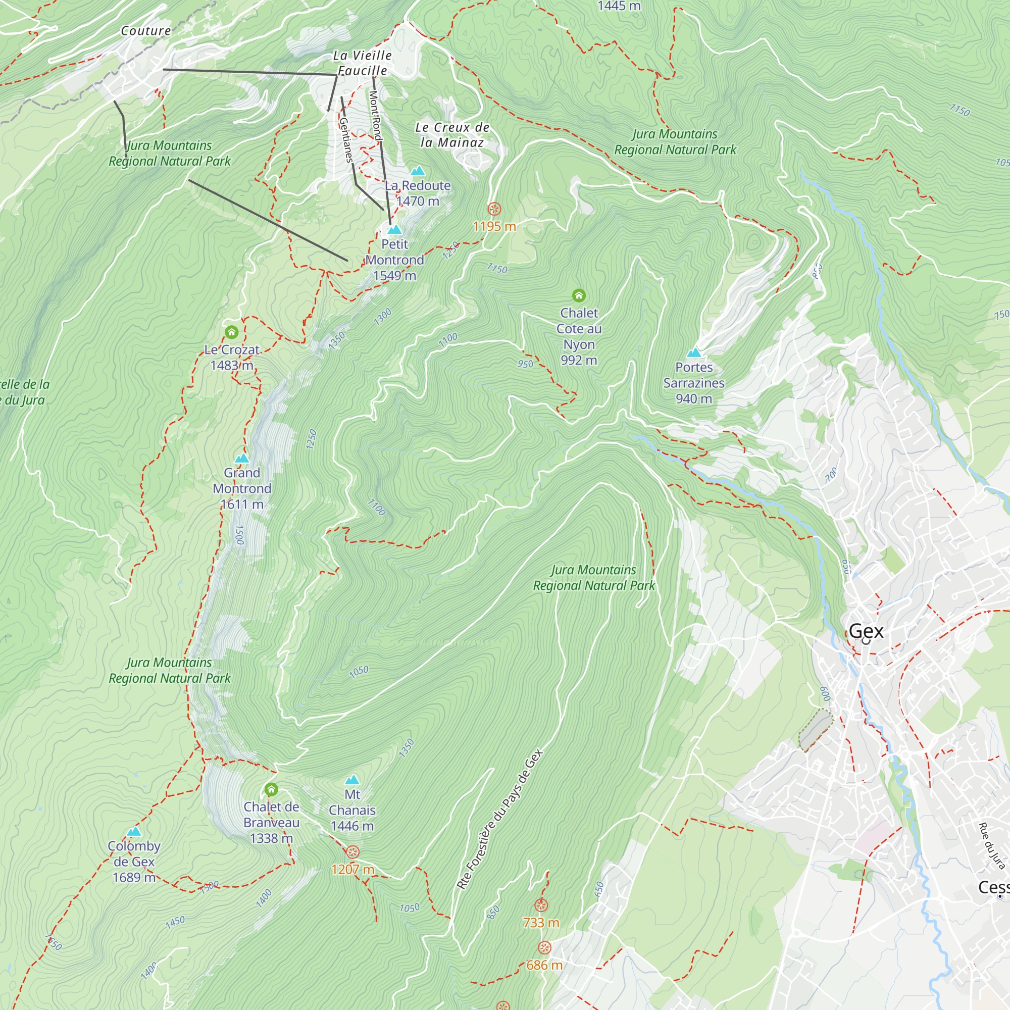 Maison forestier de l'Envers map