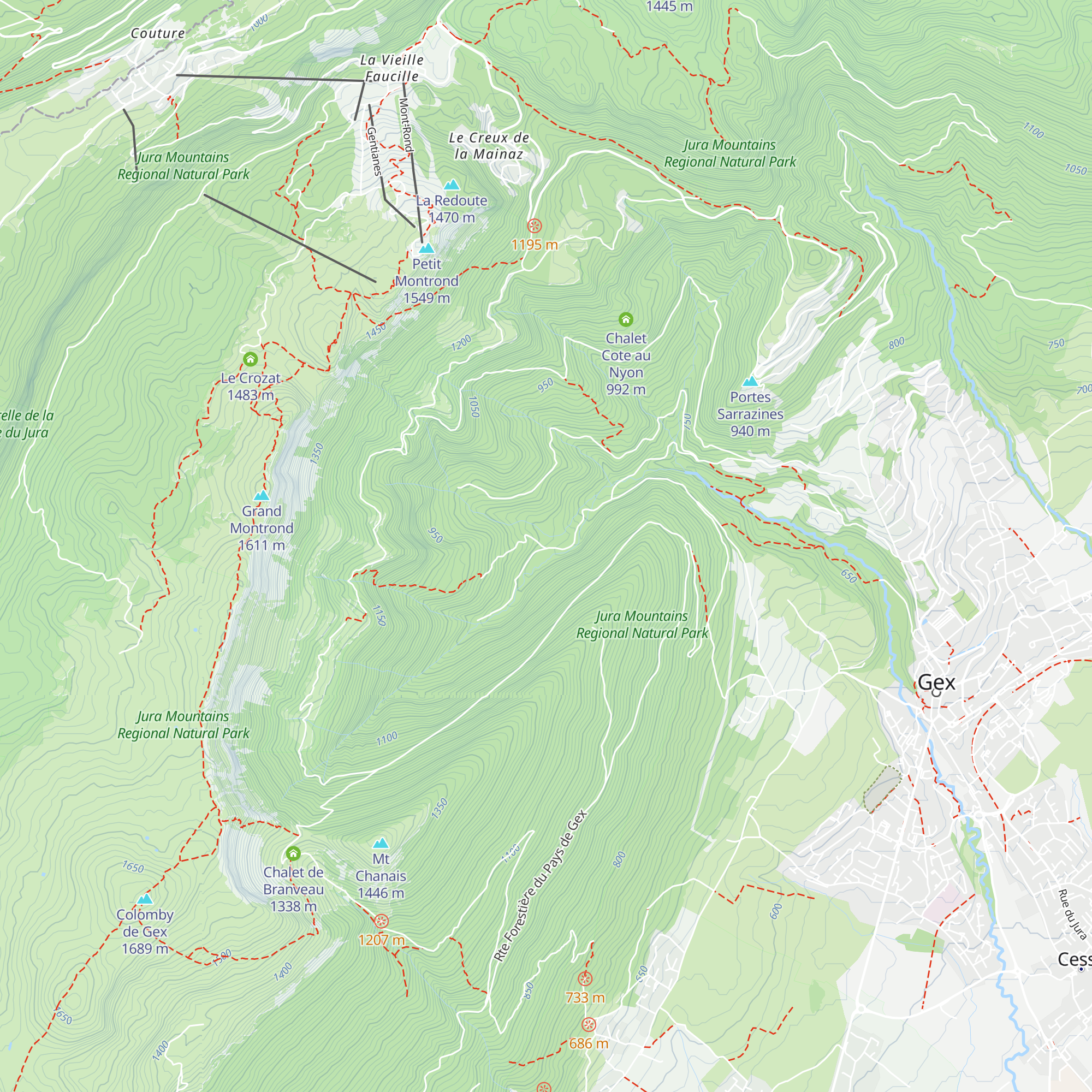 Maison forestier de l'Envers map