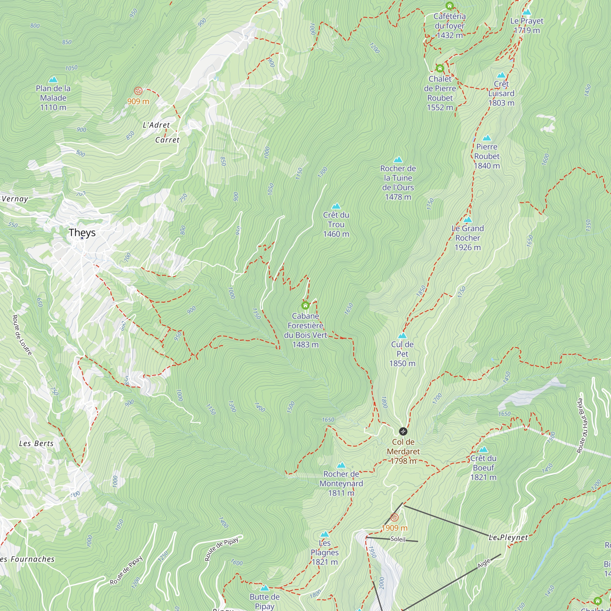 Cabane Forestière du Bois Vert map
