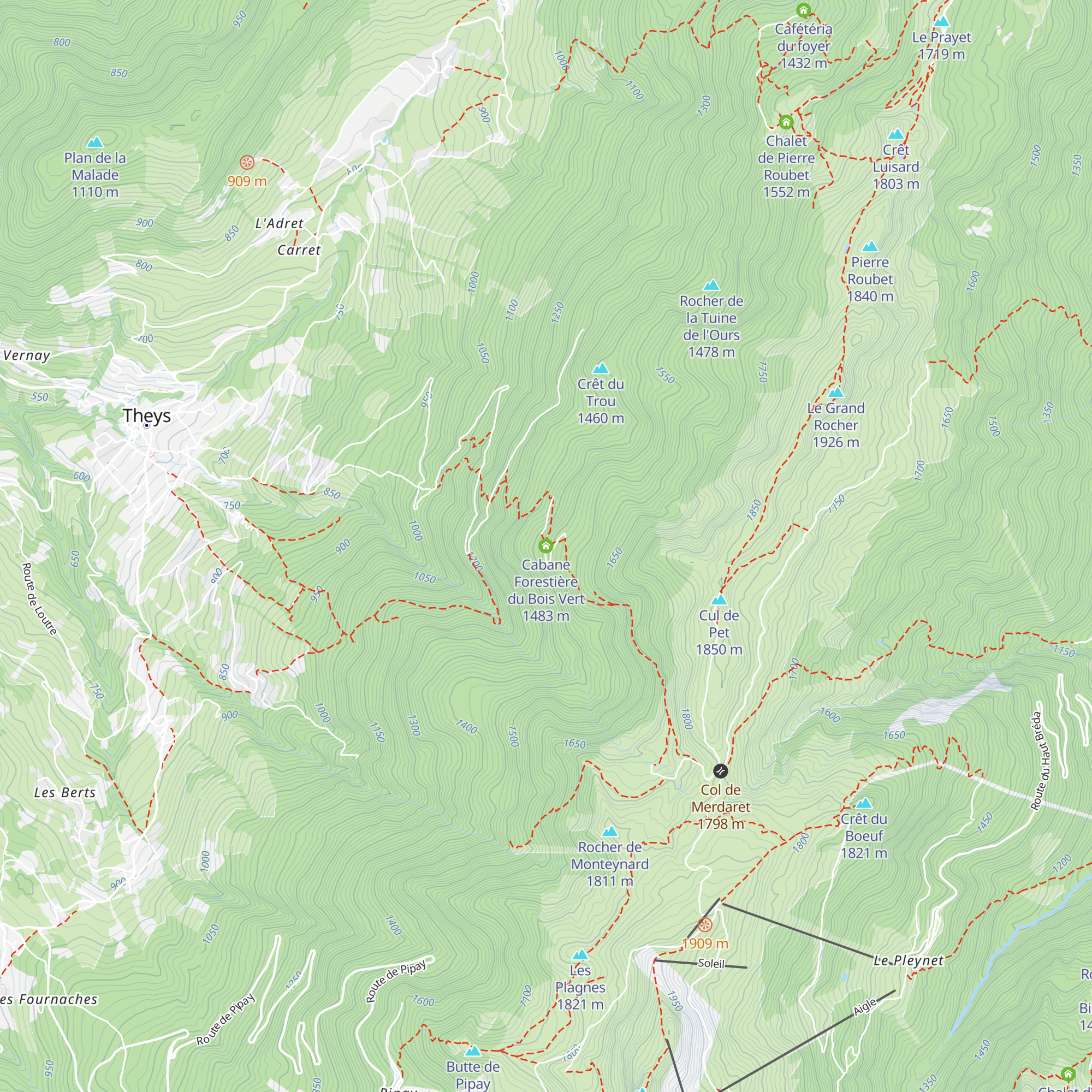 Cabane Forestière du Bois Vert map