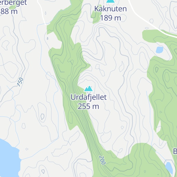 Map of Urdafjellet