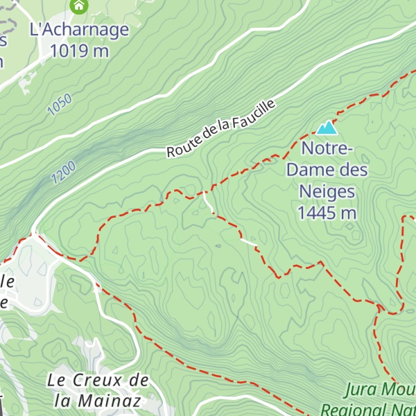 Map of Chalet Forestier du Turet