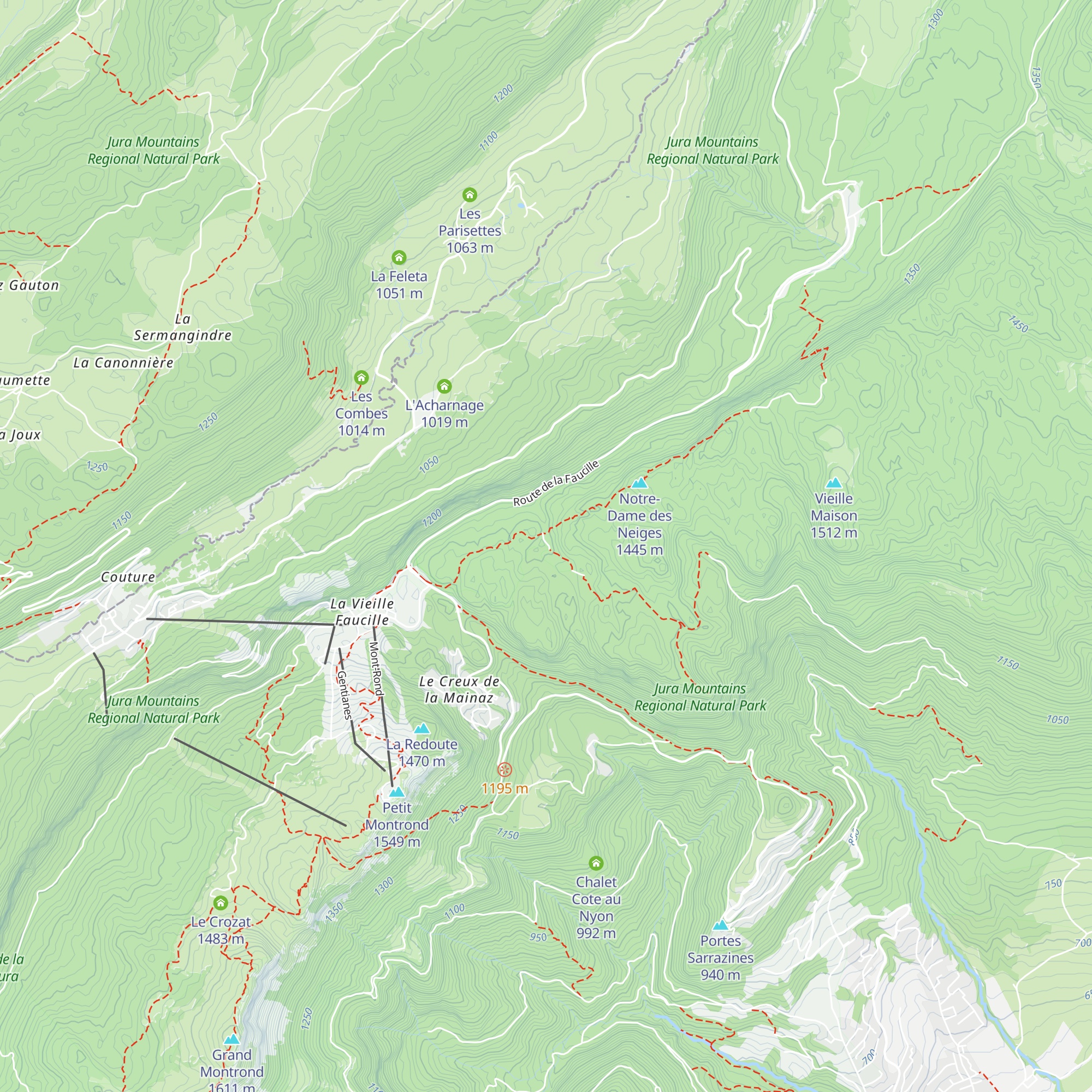 Chalet Forestier du Turet map