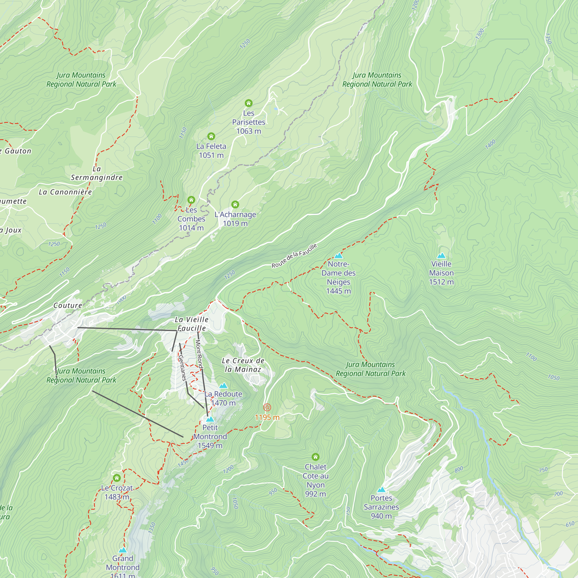 Chalet Forestier du Turet map