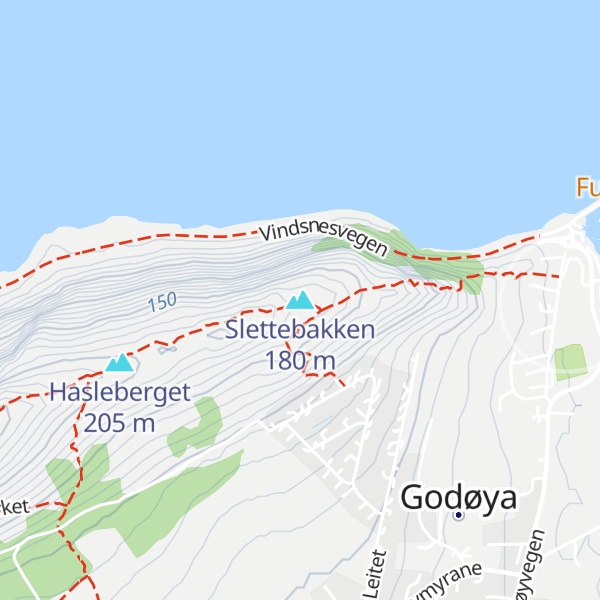 Map of Slettebakken