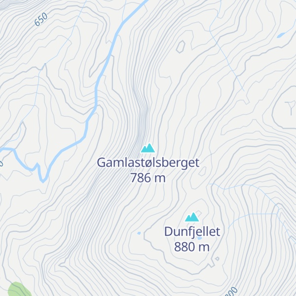 Map of Gamlastølsberget