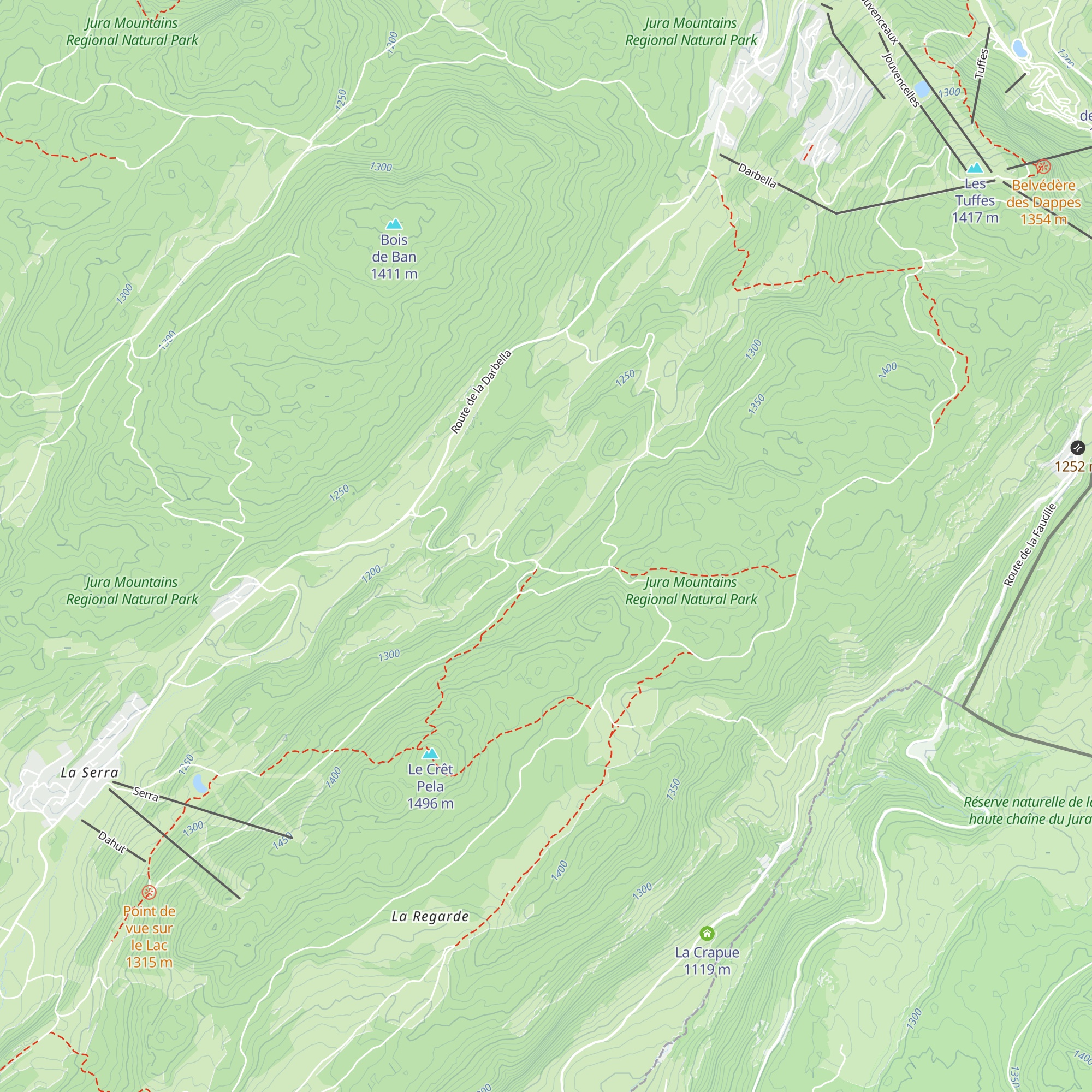 Chalet de la Frasse map