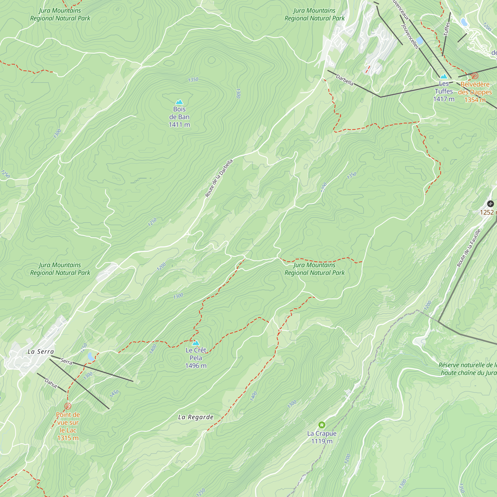 Chalet de la Frasse map