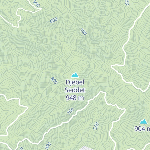 Map of Djebel Seddet