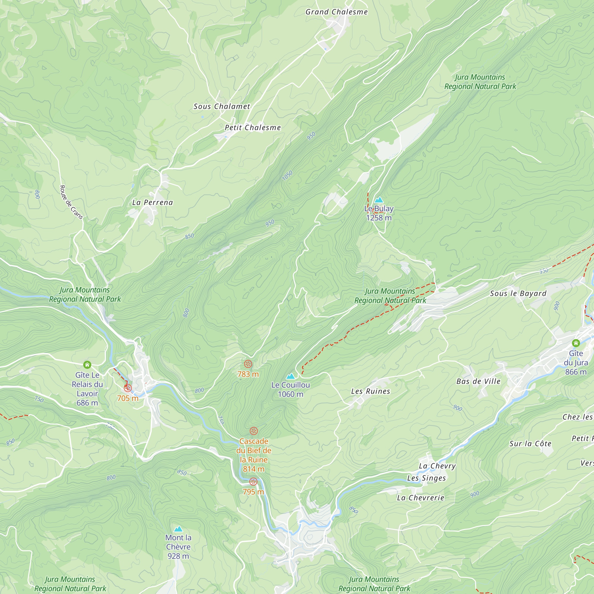 Refuge du Paradis map