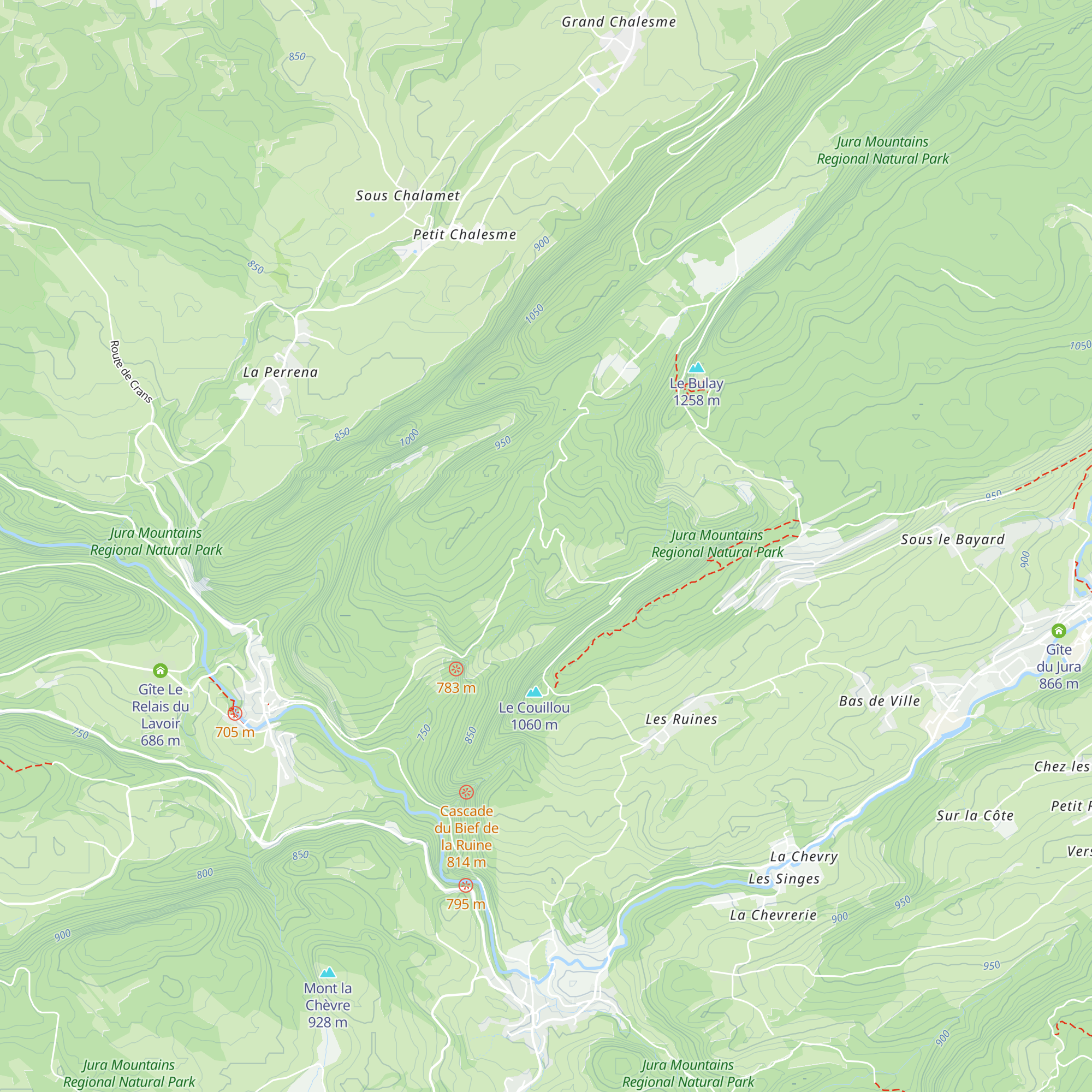 Refuge du Paradis map