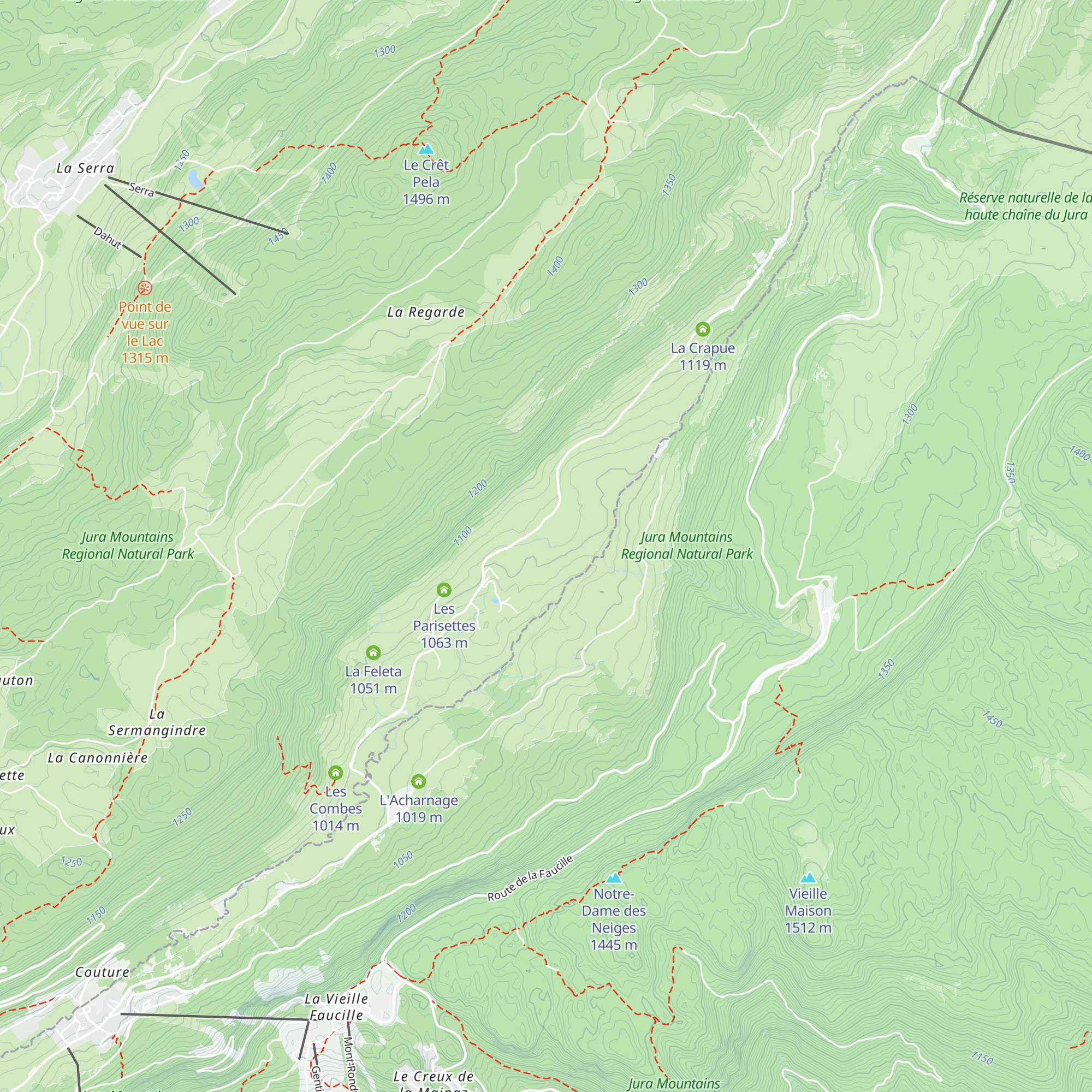 La Michalette map