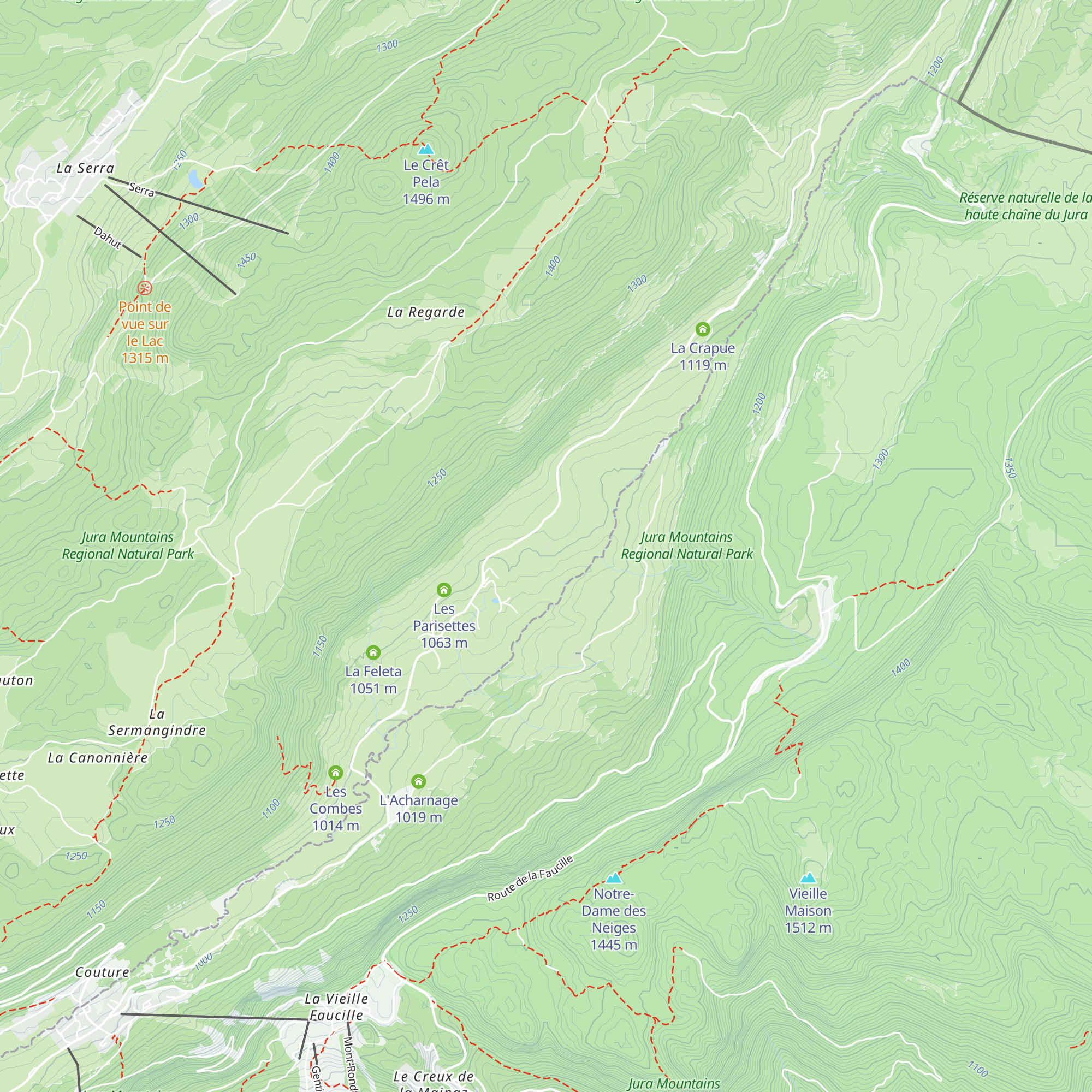 La Michalette map