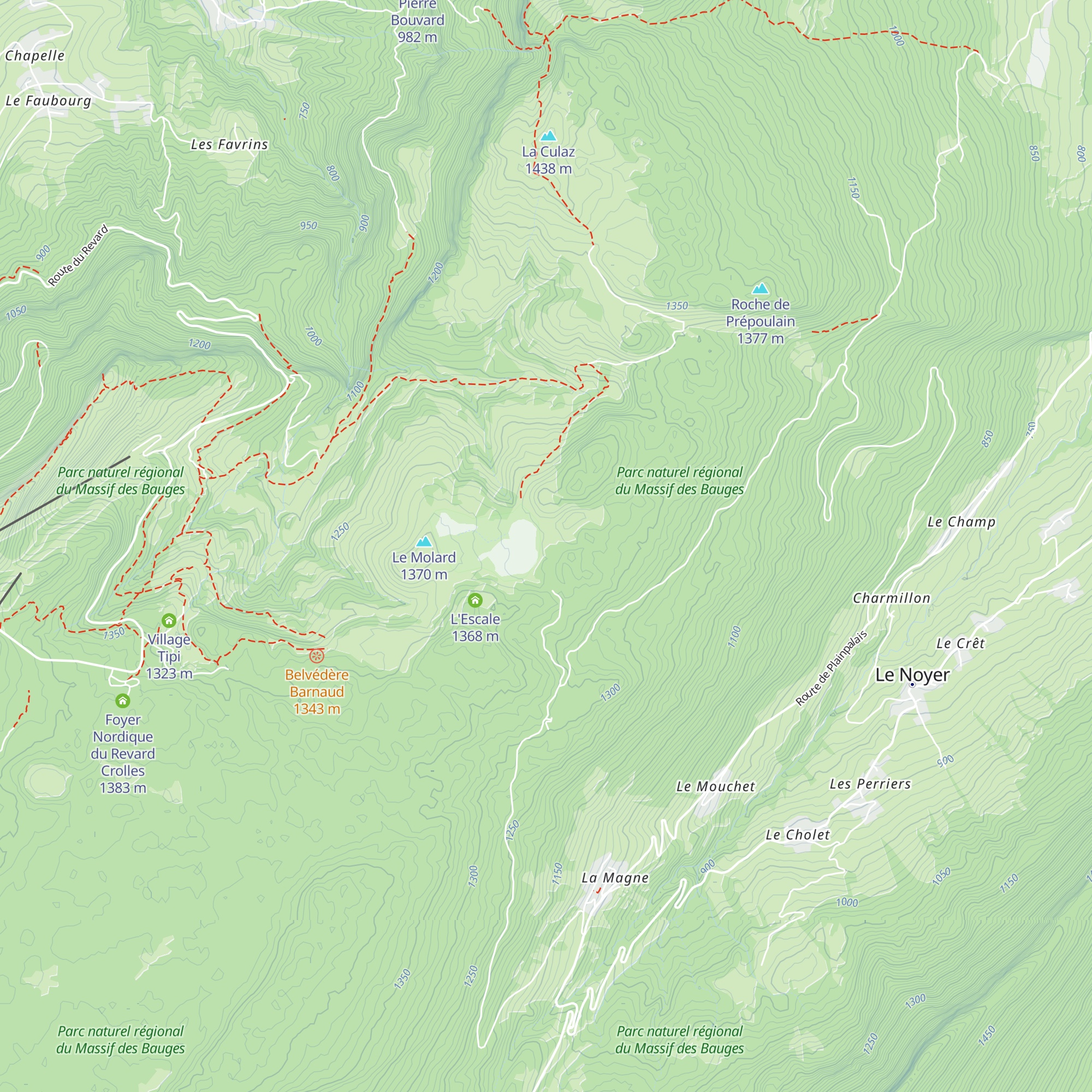 Chalet d'alpage des Creusates map