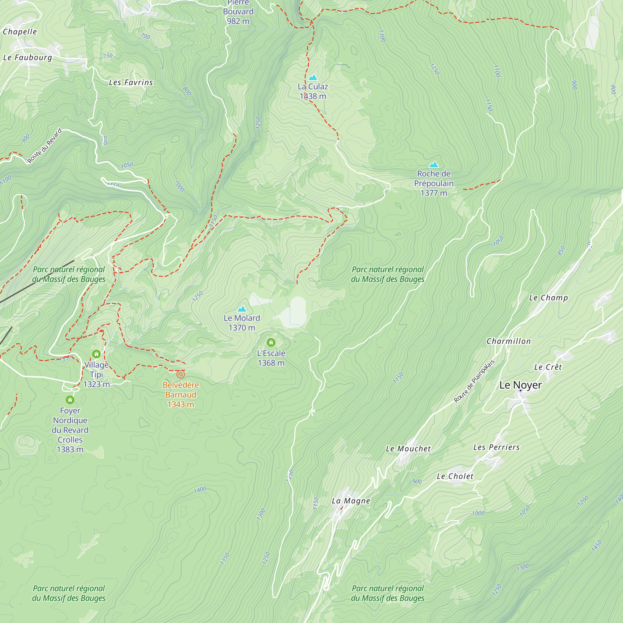 Chalet d'alpage des Creusates map
