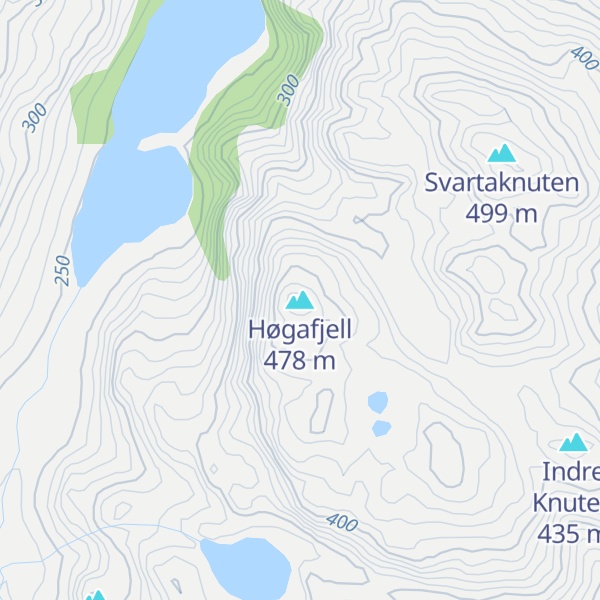 Map of Høgafjell