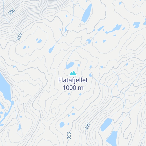 Map of Flatafjellet