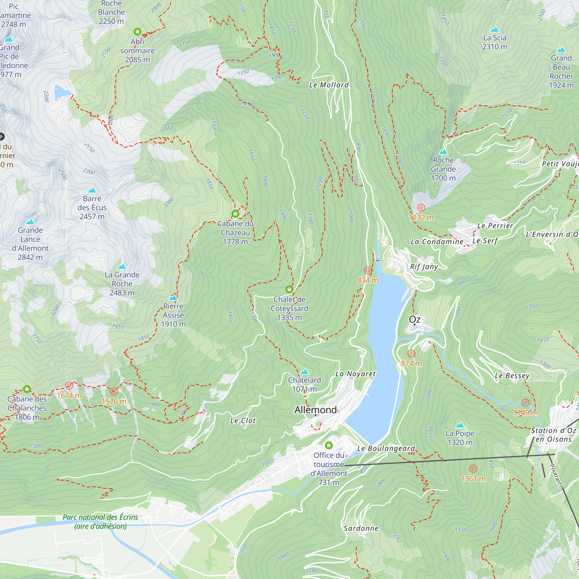 Chalet de Coteyssard map