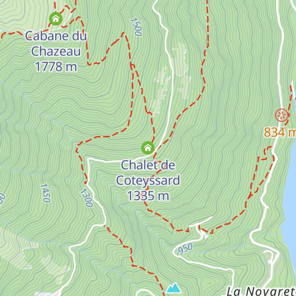 Map of Chalet de Coteyssard